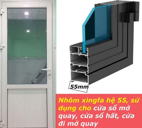 Độ Dày Nhôm Xingfa Quảng Đông Hệ 55 – Hệ 93